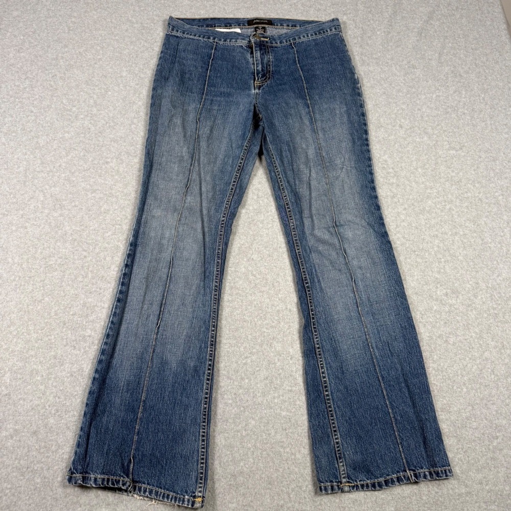 Xhilaration Vintage Y2K Flare Jeans Low Rise Festival Indie Blue Denim Size 5